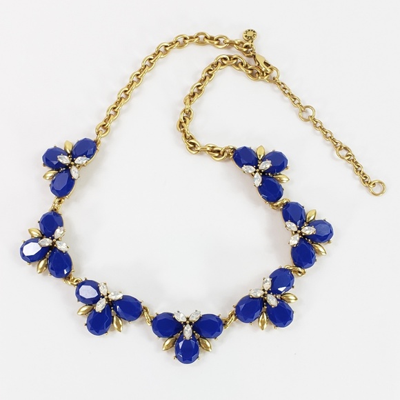 J. Crew Jewelry - NWOT! J. Crew Statement Necklace Blue+Opal Stones